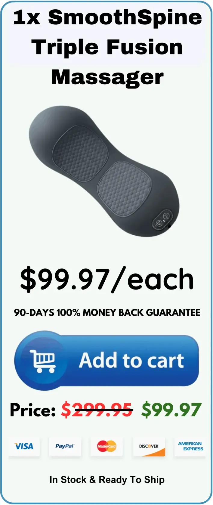 1x SmoothSpine Triple Fusion Massager