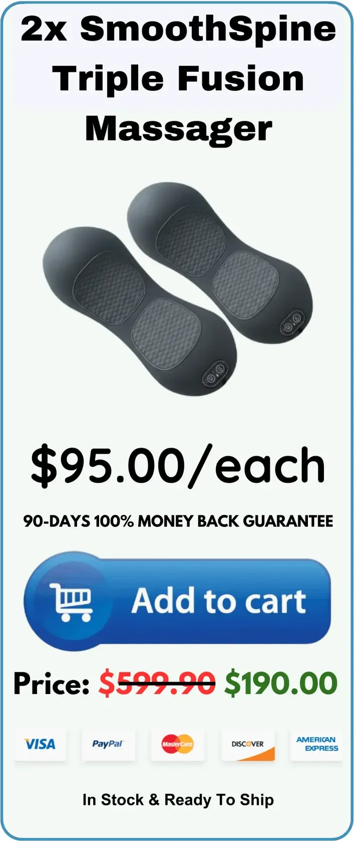 2x SmoothSpine Triple Fusion Massager